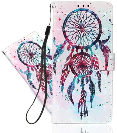 IMEIKONST for Samsung Galaxy S25 Wallet Case with Card Slots, Premium PU Leather Magnetic Closure Shockproof Protection 3D Cute Design Cover for Samsung S25. Blue Campanula YB