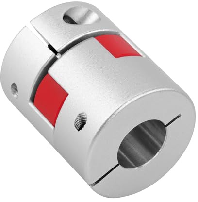 Wellenkupplung 10mm bis 10mm Wellen Flexible Kupplungskoppler Plum Klauenkupplung Aluminium für 3D-Drucker CNC-Maschine und Servostufenmotor, D30 L40
