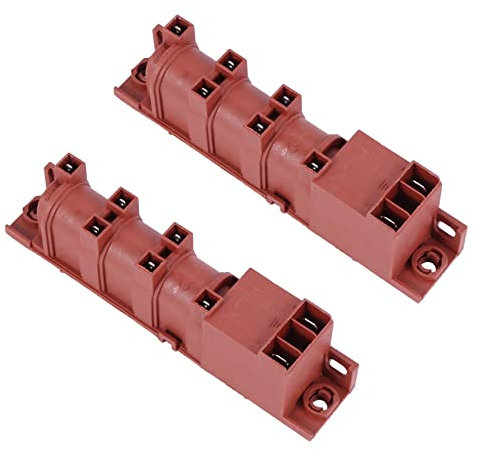 Wzxksoac 2X L'accenditore di Impulso di CA della Stufa di Gas 220V con Sei Riscaldatori di Gas del Gas Parte L'Igniter per La Gamma del Piano Cottura