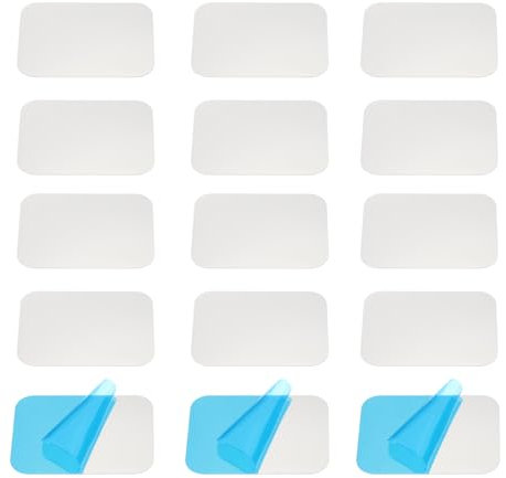 PATIKIL 55mmx75mm Metal Plate for Phone Magnet, 15pcs Rectangular Adhesive Metal Plate Replacement Stickers for Magnetic Car Mount Holder Phone Case Wall, Silver Tone