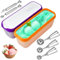 UHETLET 2 PCS Recipientes para Helados Individuales 1.5L, Contenedores de Hielo Plástico con Tapa, Contenedor para Helados reutilizables con 3 Cucharas de Helado, Accesorios de Cocina