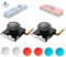 RunSnail for GuliKit TMR Joystick Replacement for Joycon, No Drift, High Precision, 2Pcs TMR Electromagnetic Joystick without Repair Kit, 4 Colors Thumbstick Caps, Compatible with Switch/OLED/Lite