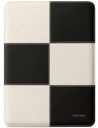 Comfyable Laptop Sleeve 15 Inch Precisely Compatible with MacBook Air 15-inch M5 2026 A3448 M4 2025 A3241 M3 2024 A3114 & M2 2023 A2941, Genuine Leather Protective Case Cover