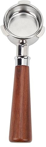 Bottomless Portafilter, Stainless Steel Naked Portafilter, 54mm for Breville 8 Series, Compatible with Coffee Machine (Type A1 Red Acid Branch)