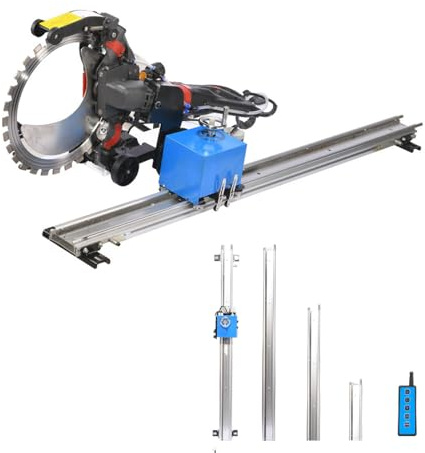 WEIMILOR Tauchsägen-Set, 1,5/2/2,5/3 m Lange Führungsschiene aus Aluminiumlegierung mit Fernbedienung, drehbarer Neigungsverstellung und Einstellbarer Schnitttiefe, perfekt 2m