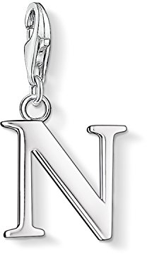 Thomas Sabo Damen Charm-Anhänger N Buchstabe Charm Club 925 Sterling Silber 0188-001-12