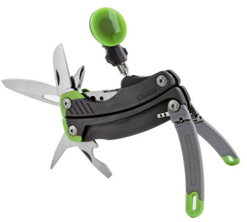 Gerber 30 – 000419 Multifunktionswerkzeug, 12 Werkzeuge, Schwarz, grün, metallic, Edelstahl, schwarz, grün, metallic, 15,2 cm, 164 g
