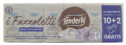 Tenderly – Taschentücher, anti-arrossamento, mit Formel dermo3plus – 1 Pack 12 Pakete [12 Pakete]