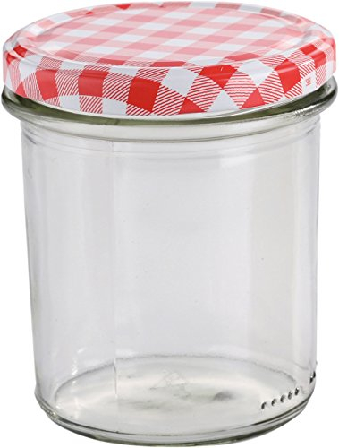 30 x 340 ml Sturzglas/Einmachglas mit Deckel | Höhe 9,5 cm