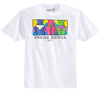 NEFF Herren T-Shirt Endless Bummer - Weiß - Klein