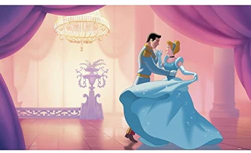 RoomMates JL1376M Disney Princess Cinderella 'So This is Love' Spray and Stick Removable Wall Mural - 10.5 ft. x 6 ft.