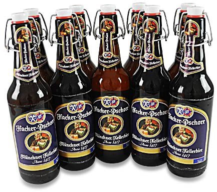 Hacker-Pschorr Kellerbier naturtrüb (9 Flaschen à 0,5 l / 5,5% vol.)
