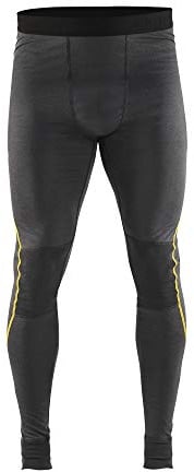 Blaklader 18441734 Unterwäschehose Xlight 100Prozent MERINO, Dunkelgrau/Gelb