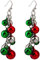 Weihnachts-Glöckchen-Ohrringe, 1 Paar Weihnachtsohrringe, Kostüm-Schmuck, Geschenk für Frauen und Mädchen, niedlicher Weihnachtsmann, hängende Kronleuchter-Ohrringe, Geburtstagsparty (1 Paar)