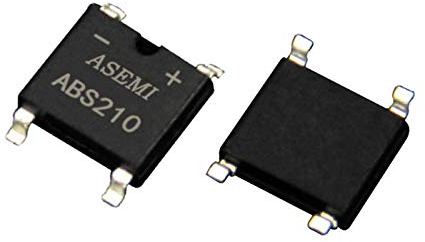 (Pack of 50pcs) ASEMI SMD Bridge Rectifier Diode 2A/1000V ABS210 for Adapter…