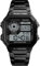TONSHEN Mens Fashion Sport Watch for Men 50M Waterproof Outdoor Military Multifunction LED Electronic Double Time Plastic Case and Stainless Steel Band Digital Wrist Watches (Black)