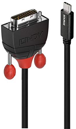 LINDY 43256 USB Typ C an DVI Adapterkabel 1m
