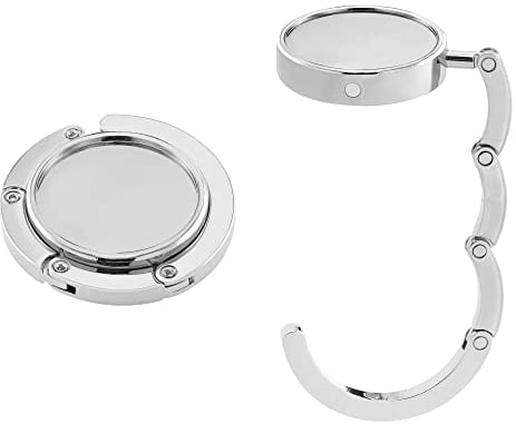 kwmobile Purse Hanger for Table (Set of 2) - Purse Hook for Table - Folding Handbag Hanger - Portable Bag Holder