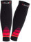 CFLEX Herren & Damen Sport Kompressions Stulpe (1 Paar) Wadenbandage - Schwarz-Rot S-M