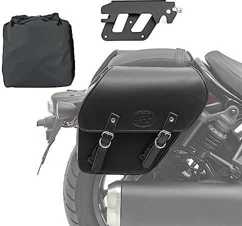 Satteltasche kompatibel mit Honda Rebel 500 CMX 17-25 mit Halter abnehmbar rechts Fargo 13l