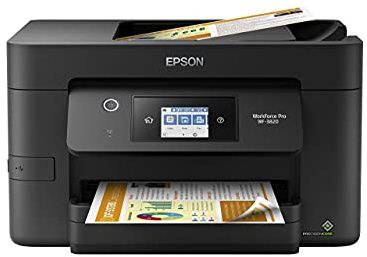 Epson WorkForce Pro WF-3820 Wireless All-in-One Printer, Auto 2-sided Printing 35-page ADF, 250-sheet Paper Tray and 2.7 Color Touchscreen, Works with Alexa