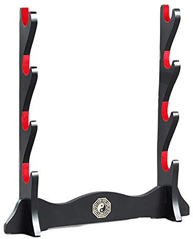 Z-fiber Supporto per Spada Supporto per Katana Imbottito in Velluto Giapponese Supporto per espositore per Porta Spada Samurai Supporto per Spada Tutto Spada,4 Tier