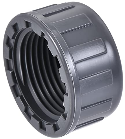 sourcing map Lot de 10 raccords de tuyau G3/4 - Raccord de tuyau rond femelle en PVC - Pour jardin et extérieur - Gris