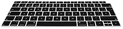 kwmobile Protezione in Silicone per Tastiera QWERTY (Spagna) Compatibile con Apple MacBook Air 13 2018 2019 2020 A1932 - Nero