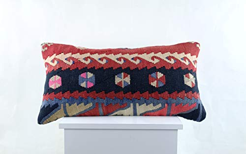 Kelim Kissen 30x60 cm Kissenbezüge Türkisch Handgewebt Kelim Kissenhülle Dekokissen Sofakissen Zierkissen Kelim Teppiche Kissenbezüge code 2699
