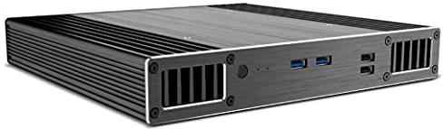 Akasa Plato TN, Low Profile PC Aluminium Gehäuse, Entwickelt für Intel® NUC der 11. Generation (Tiger Canyon), Lüfterlose CPU Kühlung, Unterstützt 2,5 SATA HDD/SSD und VESA-Montage, A-NUC65-M1B