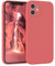 EAZY CASE - Silikonhülle für iPhone 12 Hülle Silikon Case Rot weich stoßfeste Handyhülle iPhone 12 Schutzhülle mit Kameraschutz Dünn Premium Schutz Cover TPU Phone Bumper in Hellrot