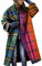 Abrigo a Cuadros,Chaqueta a Cuadros Mujer,Abrigo Largo de Invierno para Mujer,Gabardina de Manga Larga Chaqueta Cálida Invierno,Prendas de Vestir,Camisas Casuales con Botones a Cuadros Color C M