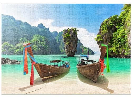 MyPuzzle Bond-Insel in der Nähe von Phuket in Thailand - Premium 1000 Teile Puzzle - MyPuzzle Sonderkollektion von Puzzle Galaxy