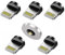 5 x Adapter Plug Round Replacement Adapter for Magnetic USB Charging Cable Compatible with iPhone 13 12 Pro Max Mini 11 XS XR X 10 8 7 6S 6 Plus 5 SE