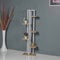 [en.casa] Scaffale Portapiante (AxLxP) 120 x 34 x 21 cm Mobile a Terra con Ripiani Portaoggetti Organizzatore per Piante - Bianco/Effetto Noce