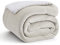 Bedsure Sherpa Fleece Throw Blanket - Thick and Warm, Fluffy Microfiber Solid & Soft Blankets for Bed and Couch Double/Twin Size, Natural, 150x200cm