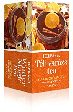 Orange and Cinnamon 100% Natural Fruit Herbal Tea Flavoured Seasonal Tea with Rosehip, Hibiscus, Rooibos, Blackberry Leaves