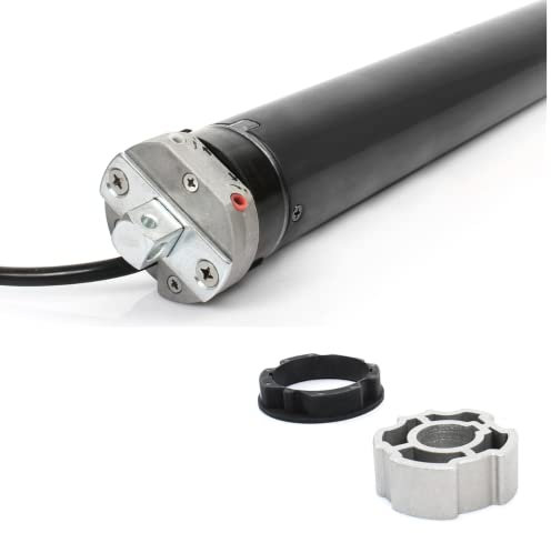 Motore cablato (4 fili) Avosdim tapparella da 20 a 160 kg (da 10 a 80 nm), per asse octo 60 mm, ZF54, ZF64, ZF80 diam 35 mm, 45 mm, 55 mm (motore + adattamento, 80 Nm ø55 + adattamenti tubo ZF80)