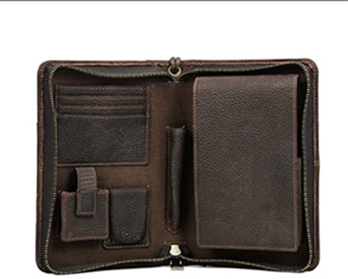 Travel Humidor, Genuine Leather Humidor Portable Humidor with Cigar Knife, Lighter Pocket, Multipurpose Humidor Bag with Card Slot