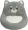 IDAHSOR Cute Gaming Chair Cushion,Kawaii Indoor Seat Cushions for Office Chair,Lazy Sofa Office Floor Seat Pads,Comfy Plush Pillows for Butt with Non-Slip Backing for Butt (Grey Shiba Inu)