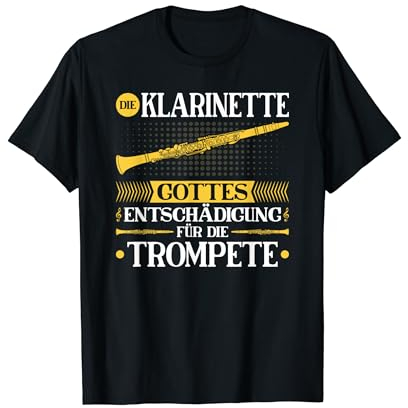 Klarinette Entschädigung, Blasmusik Festival Klarinettist T-Shirt