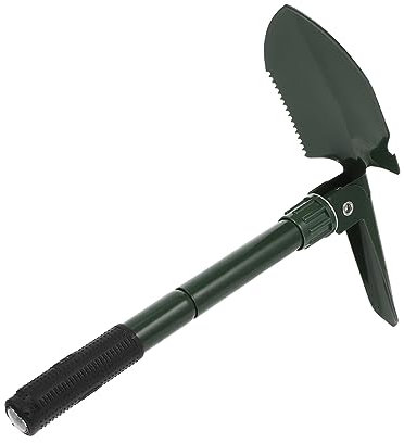 YARNOW 2 Sätze Schneeschaufel Winterlicher Eiskratzer Mini-gartenkelle Faltbare Gartenkelle Spitze Gartenkelle Überlebensschaufel Im Freien Boden Schneeschieber Camping Rostfreier Stahl
