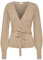 KAFFE Strickjacke KAanno Damen Strikjacke Langarm Wrap Cardigan Wickeljacke XXL, Feather Gray Melange XXL