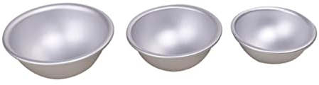 Badebombenformen aus Aluminiumlegierung, 6 Stück, Halbkugel und Kugel
