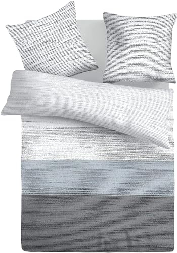 Schlummerglück Original Bettwäsche mit zeitlos modischen Motiven, Qualitätsware zum attraktiven Preis, 100% Baumwolle, Verschiedene Modelle und Qualitäten verfügbar (Modell: Mist)