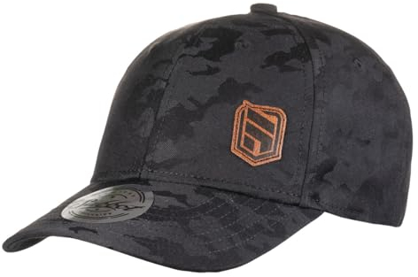 SABBOT Henry Herren Cap, Camouflage Muster, Taktische Cap, Basecap, Atmungsaktiv, Baseball Cap, Verstellbare Baseballmütze mit Baumwolle, Freizeit und Outdoor (Schwarz)