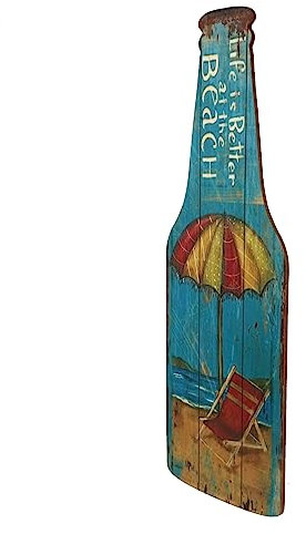 RORPOIR Hawaiianisches Bierflaschen-Ornament Wanddekoration Vintage-holzhandwerk Für Partys