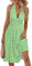 Robe Cérémonie Femme Cache-Ventre Chic et Élégante - Longue Robe Fluide Vert Sauge pour Mariage, Invitée, Soirée, Bal, Été - Taille M