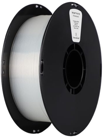 kexcelled TPU 77D Filament 1,75 mm, 1 kg Spule (2,2 lbs), Flexibles Weiches 3D Druck Filament, Geringes Temperaturwiderstands, Maßgenauigkeit +/- 0,05 mm, Transparentes Weiß