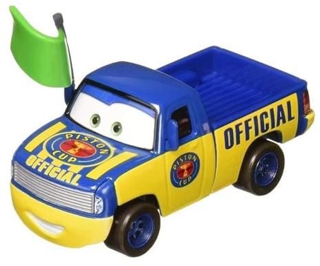 Cars Disney Pixar - Auto in metallo 1:55 Dexter with Green Flag